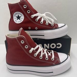 Converse WMN Red High-Top CTAS LIFT HI
ROTTIN APPLE/WHITE/BLACK Platform Sneaker